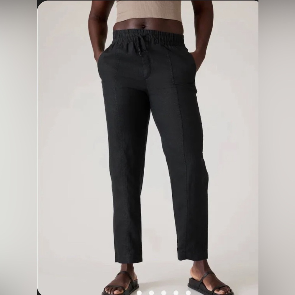 Athleta Retreat Linen Ankle Pant- NWT- M